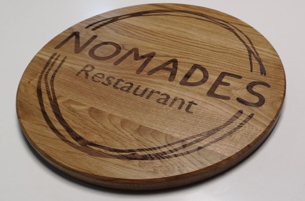 enseigne restaurant nomade chêne laser