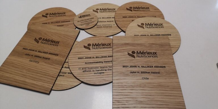 Adward gravure sur bois au laser